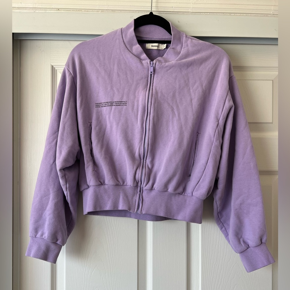 PANGAIA violet Zip up sweatshirt